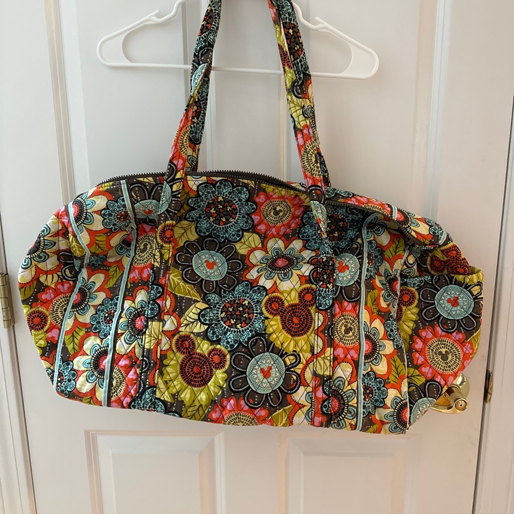 Disney Vera Bradley, Nicky flower power, large duffel  bag